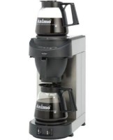 Animo filtre kahve makineleri Animo M-100 endüstriyel filtre kahve makinalarından 2 ayrı camdan filtre kahve potu (filtre kahve sürahisi) olan bu filtre kahve makinesinin markası Animo dur - Çift cam potlu animo M100 filtre kahve makinesi satışı 0212 237